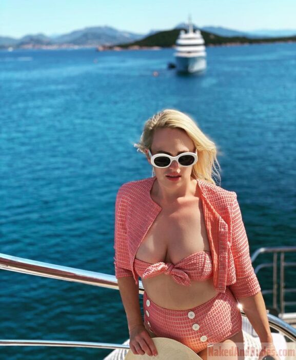 Rebel Wilson in swimsuit