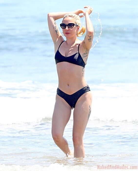 Lady Gaga in swimsuit